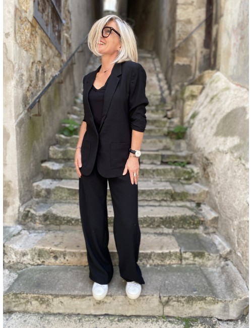 Veste blazer noir COCAMIA Cream