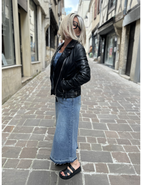 Perfecto cuir noir PASHA Gipsy