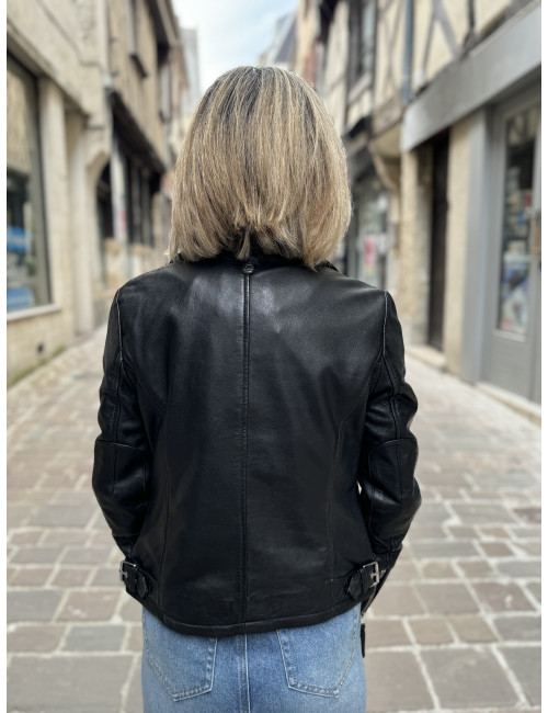 Perfecto cuir noir PASHA Gipsy