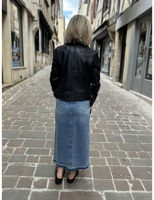 Perfecto cuir noir PASHA Gipsy