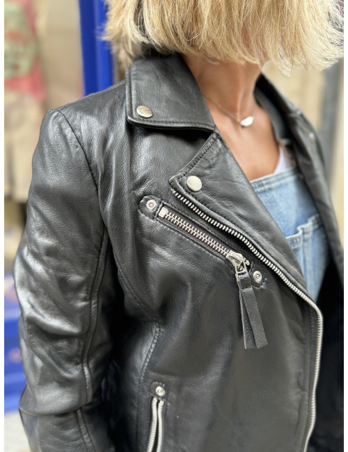 Perfecto cuir noir PASHA Gipsy