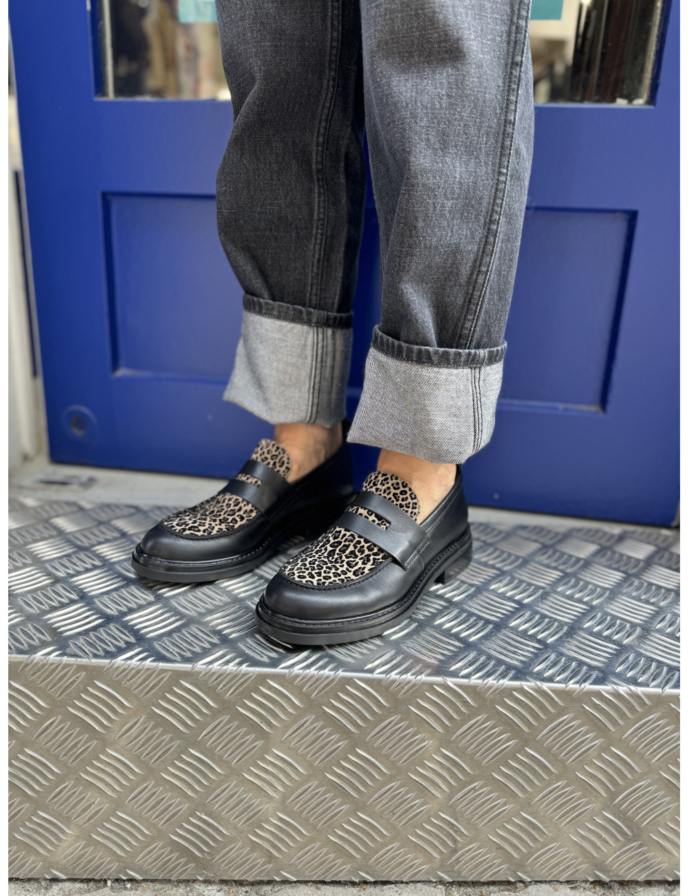 Mocassins imprimés léopard FAIRE