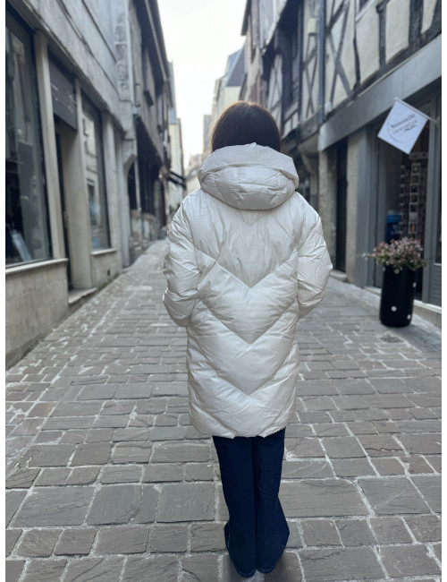 Doudoune CHARLOTTE blanche Cream
