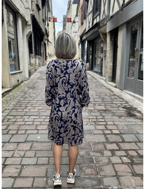 robe imprimée LUCY Cream