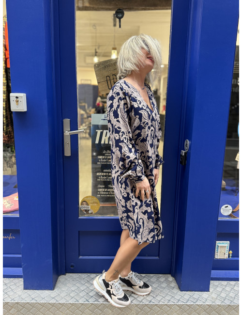 robe imprimée LUCY Cream