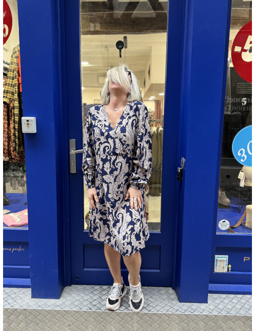 robe imprimée LUCY Cream