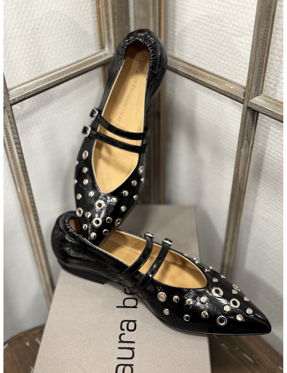 Ballerines noires pointues Laura Bellariva