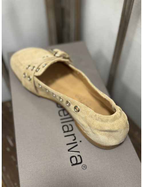Ballerines beige bout carré Laura Bellariva