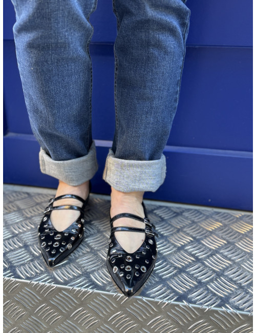 Ballerines noires pointues Laura Bellariva