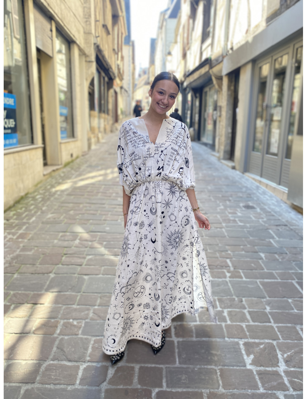 Robe KAFTAN lin zodiac ME369