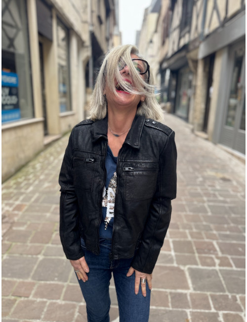 Blouson cuir MARIN
