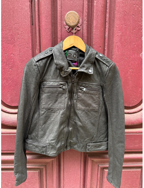 Blouson cuir MARIN