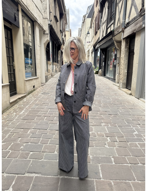 Veste rayée SATO MILKBOY Cream