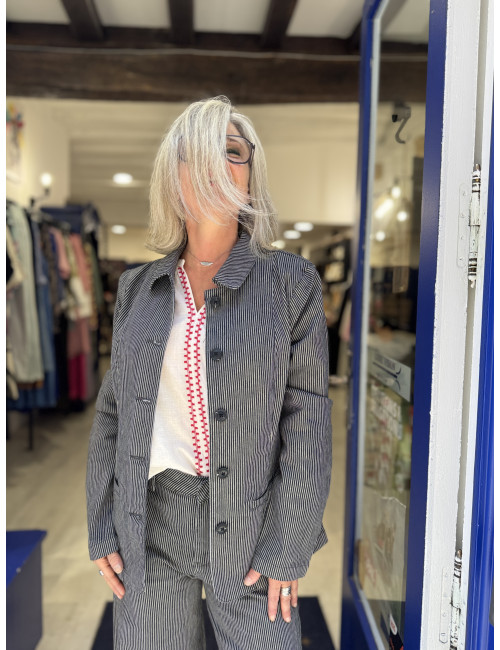 Veste rayée SATO MILKBOY Cream