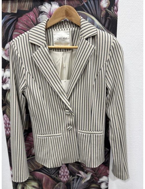 Veste ANETT rayée Cream