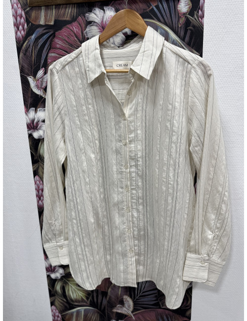 CHEMISE RAYEE VENEA  CREAM