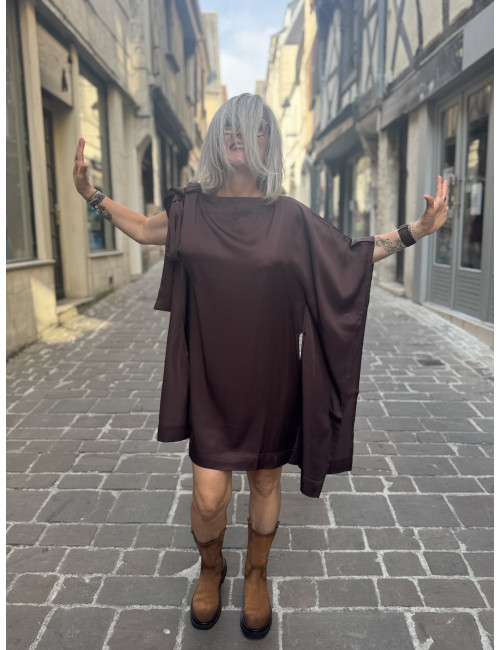Robe CARTNEY chocolat Karma Koma
