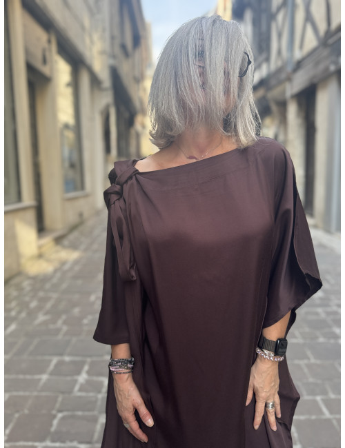 Robe CARTNEY chocolat Karma Koma