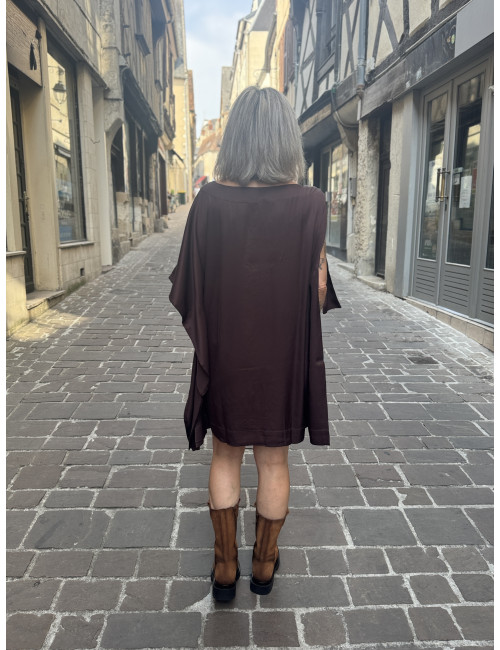 Robe CARTNEY chocolat Karma Koma