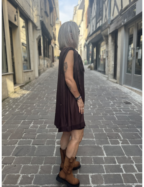 Robe CARTNEY chocolat Karma Koma