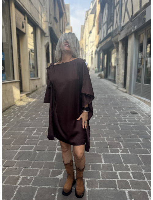 Robe CARTNEY chocolat Karma Koma
