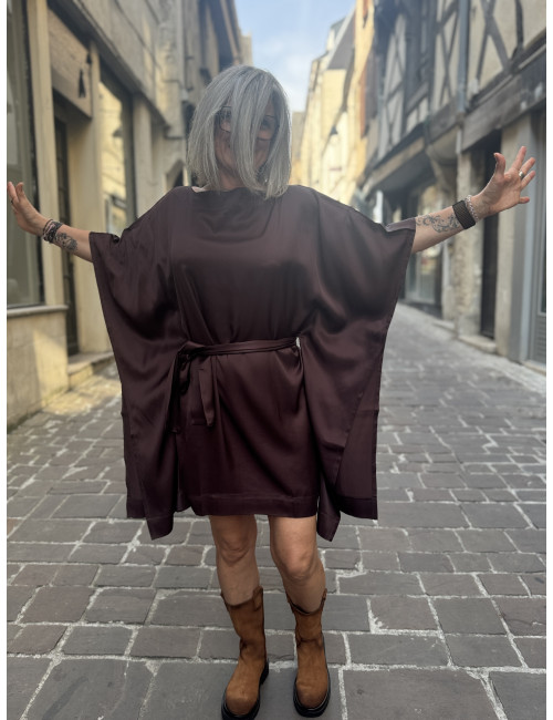 Robe CARTNEY chocolat Karma Koma