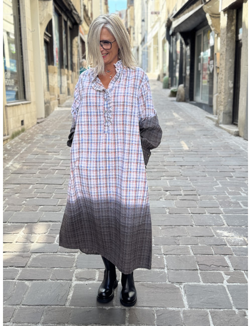 Robe longue T&D CHECK CRYSTAL Hod