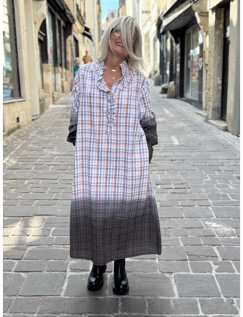 Robe longue T&D CHECK CRYSTAL Hod