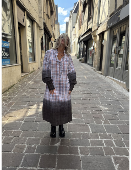 Robe longue T&D CHECK CRYSTAL Hod