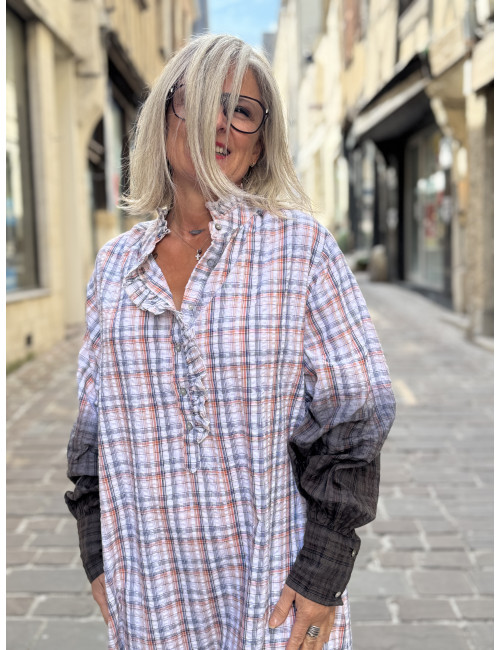 Robe longue T&D CHECK CRYSTAL Hod
