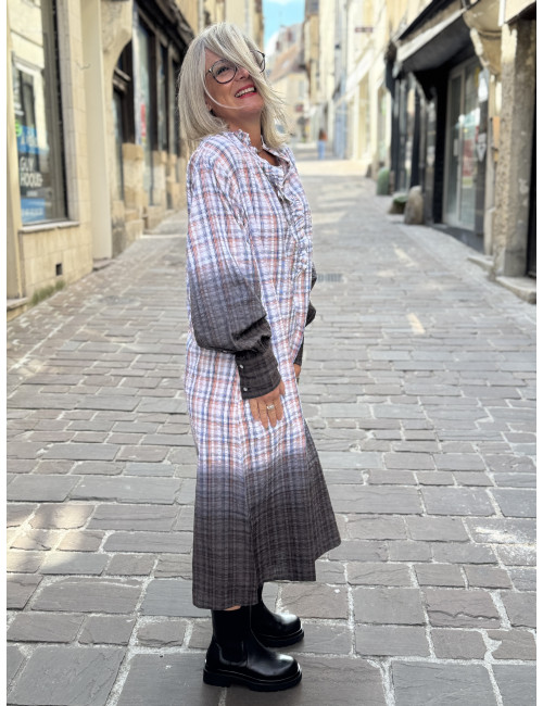 Robe longue T&D CHECK CRYSTAL Hod