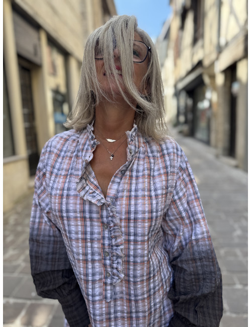 Robe longue T&D CHECK CRYSTAL Hod