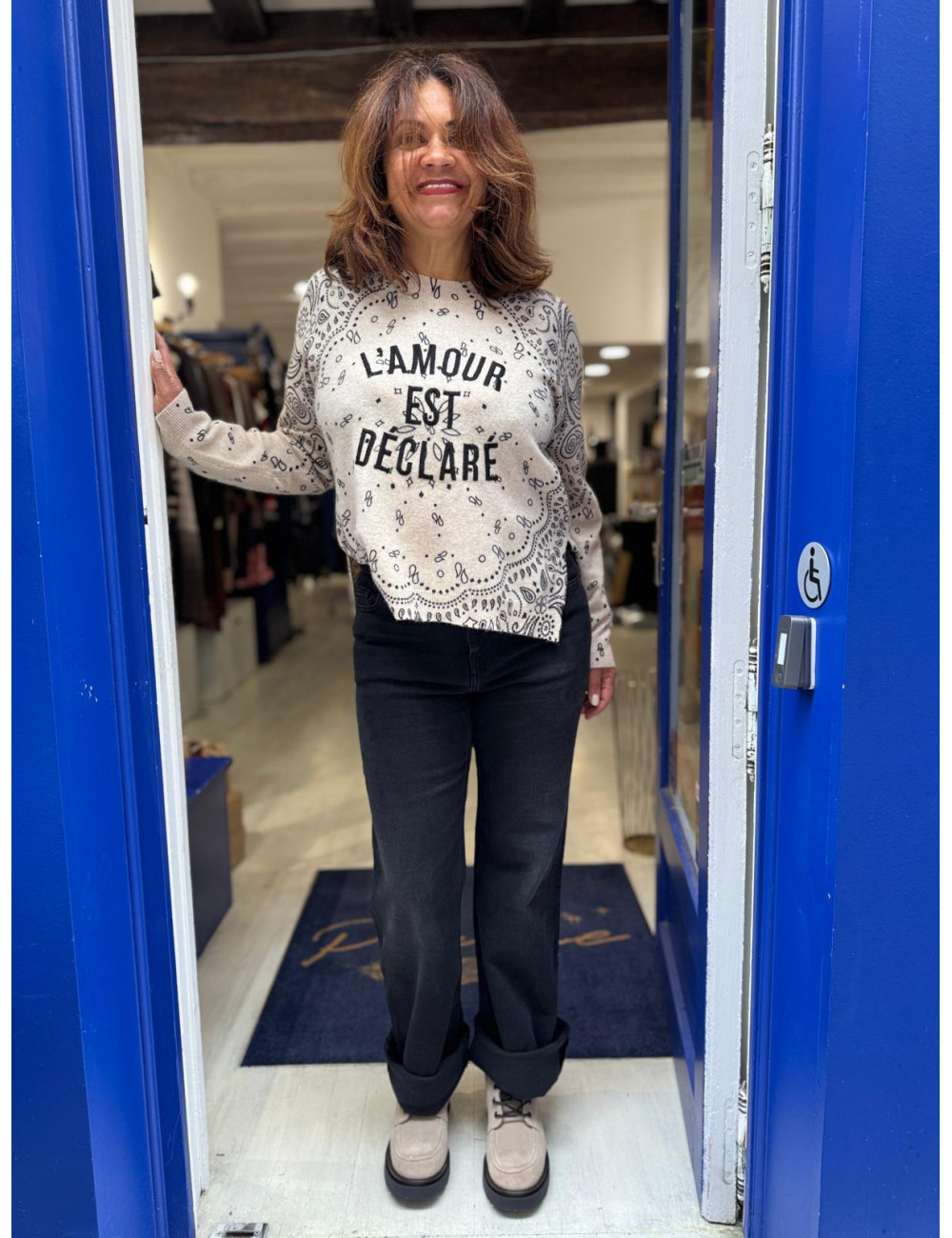 Jeans flare noir NIKKY Labdip