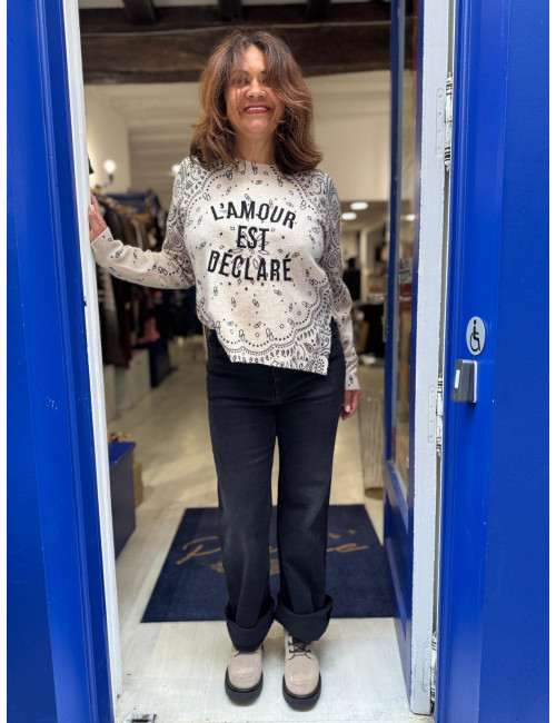 Jeans flare noir NIKKY Labdip