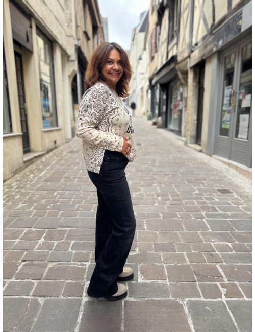 Jeans flare noir NIKKY Labdip