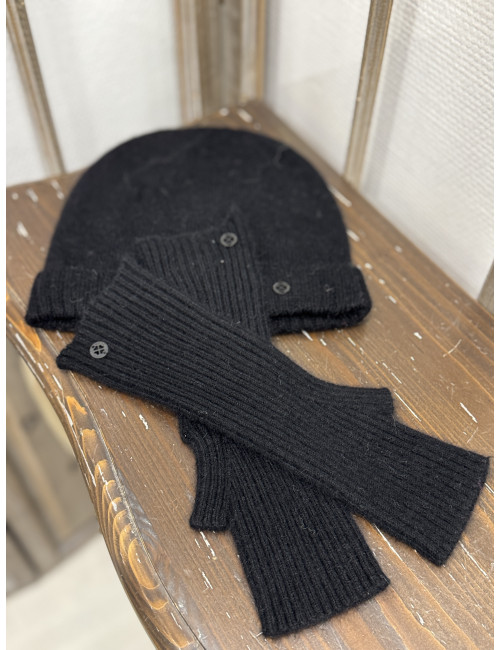 Bonnet CALINOU noir Ma Petite Capsule