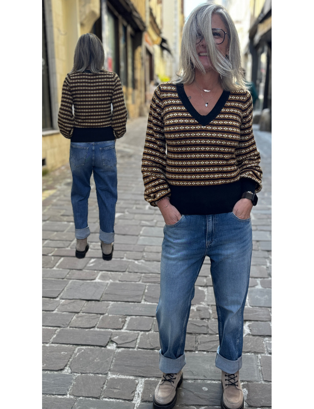 Jeans 400/60 girlfriend JAMA  Le Temps des Cerises