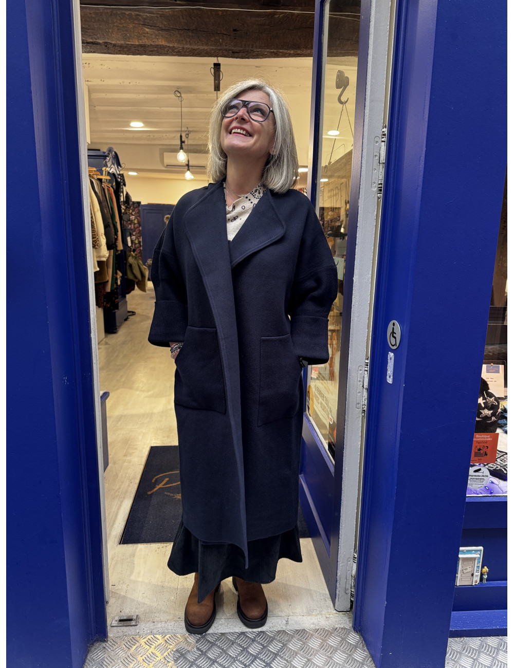 Manteau / gilet KOH navy Orféo