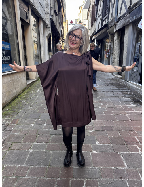 Robe CARTNEY chocolat Karma Koma