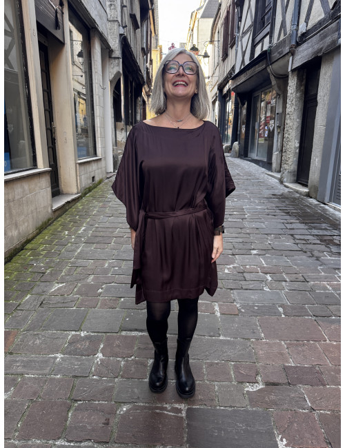 Robe CARTNEY chocolat Karma Koma