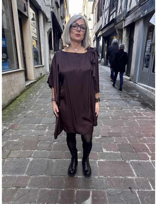 Robe CARTNEY chocolat Karma Koma