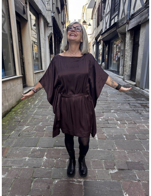Robe CARTNEY chocolat Karma Koma