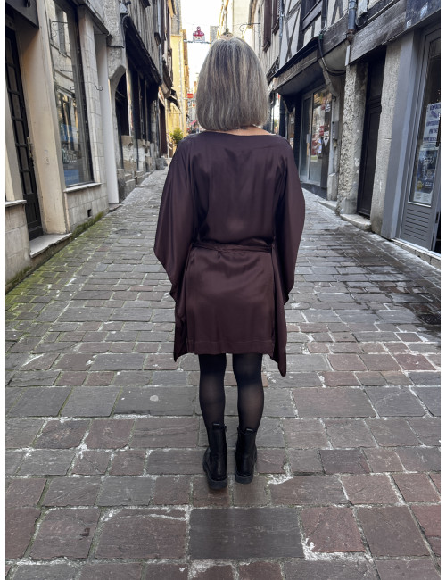 Robe CARTNEY chocolat Karma Koma