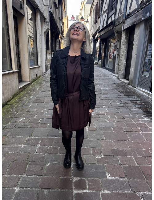 Robe CARTNEY chocolat Karma Koma