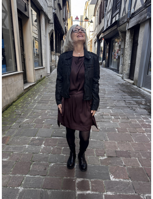 Robe CARTNEY chocolat Karma Koma