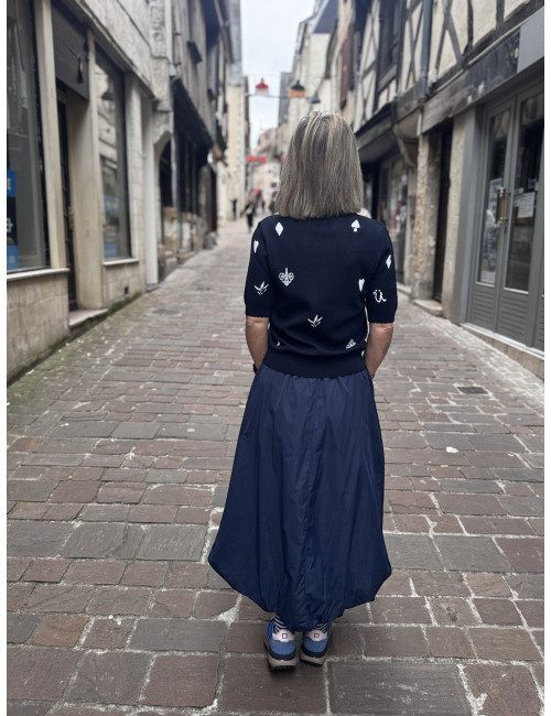 JUPE NUFRANKIE dark saphir Nümph