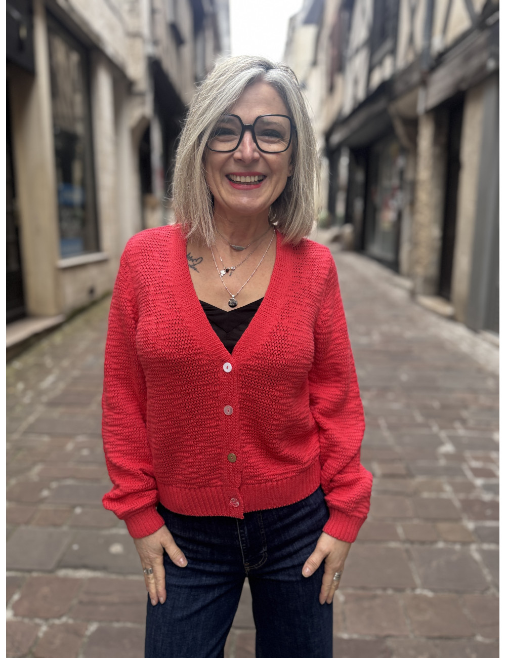 Cardigan NUMIRNA cayenne Nümph
