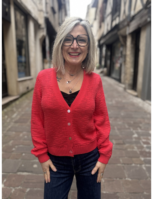 Cardigan NUMIRNA cayenne Nümph