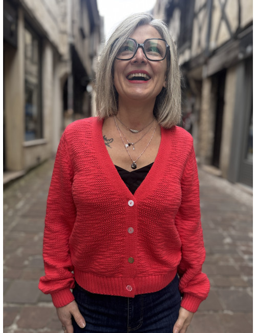 Cardigan NUMIRNA cayenne Nümph
