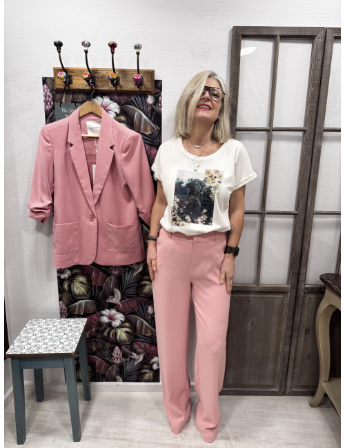 Pantalon COCAMIA blush Cream